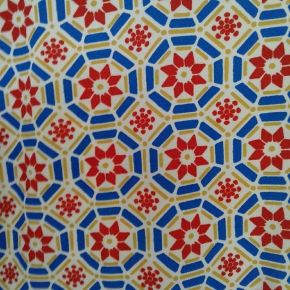 LuLaRoe NWOT Cassie Penci Skirt Red Blue Holiday - Picture 3 of 8